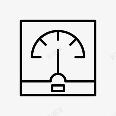 爆破装置电压表电流表数字装置图标