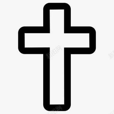 十字架十字架基督教死亡图标