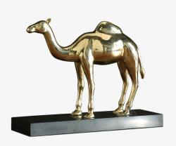 纯铜金属动物骆驼摆件素材