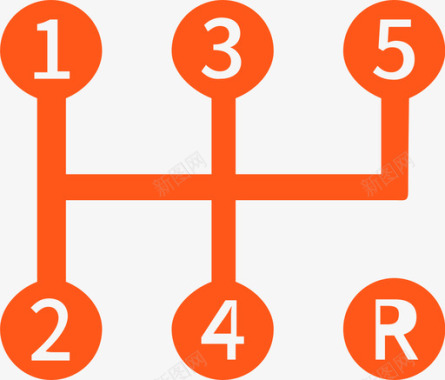 矢量公司标识变速箱高亮图标