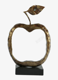 金属工艺品苹果梨摆件素材