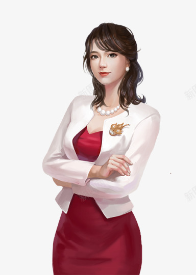 女老板l2png免抠素材_88icon https://88icon.com 老板