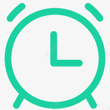 计时开始闹钟时间计时提醒限时通知线性图标