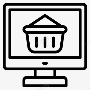 150购物篮电子商务150线性图标