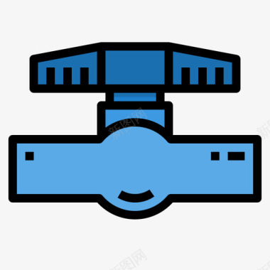 天然气天然气管道工工具16线性颜色图标