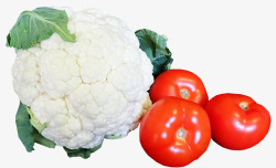 蔬菜花椰菜蕃茄健康食品烹饪剪出孤立素材
