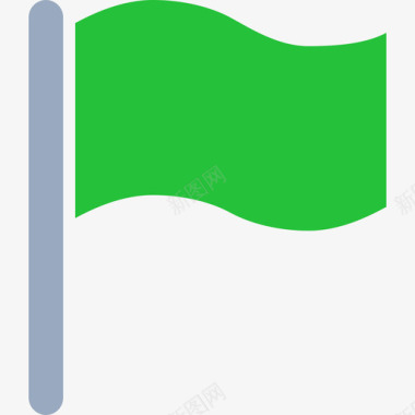 旗帜绿图标