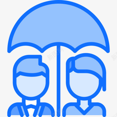 纯净蓝色葬礼葬礼53蓝色图标