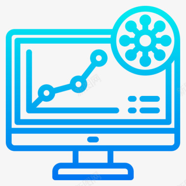 企业分析分析冠状病毒126梯度图标