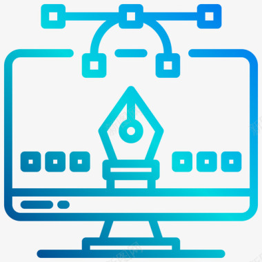 学习教具平面设计在线学习19线性梯度图标