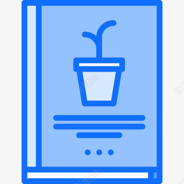 纯净蓝色书花45蓝色图标