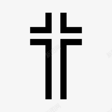 十字架基督教教会十字架图标
