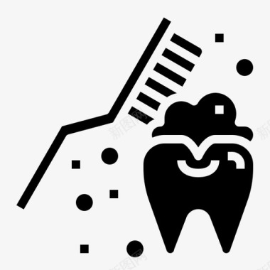 看牙科牙刷牙科医生1实心图标