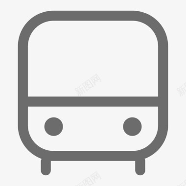 公交地铁标识底部导航icon定制公交默认图标