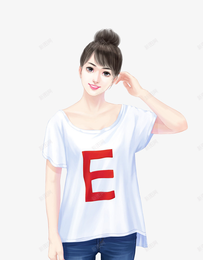 女白t恤l2png免抠素材_88icon https://88icon.com 女白