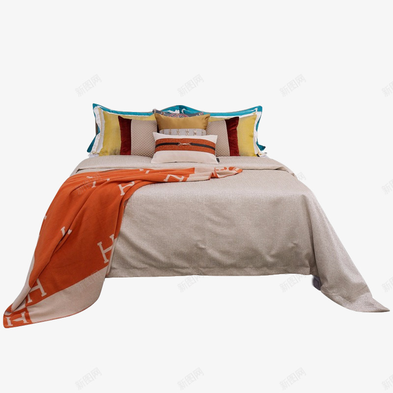 现代轻奢样板房间橙色系床上用品低调奢华软装床品主卧png免抠素材_88icon https://88icon.com 现代 轻奢 样板 样板房 房间 橙色 色系 床上用品 低调 奢华 软装