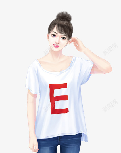 女白t恤540png免抠素材_88icon https://88icon.com 女白