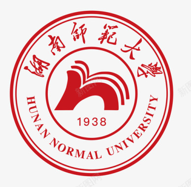 大学标志湖南师范大学校徽图标