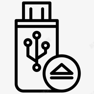 USBUsb闪存驱动器通知13线性图标
