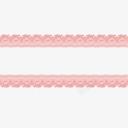 蕾丝镂空花边花纹边框分割线拼贴装饰美化免扣透明设计素材