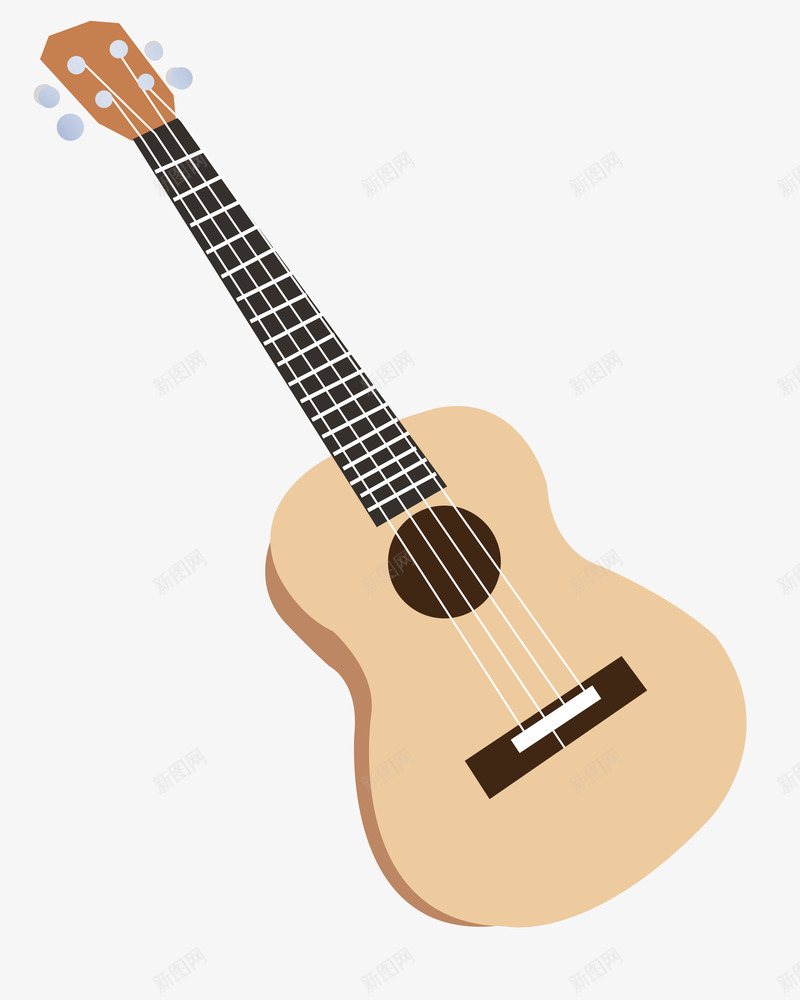 Q版尤克里里png免抠素材_88icon https://88icon.com 版尤克 里里