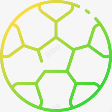 足球足球巴西狂欢节3梯度图标