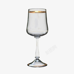 玻璃酒杯透明空杯子素材