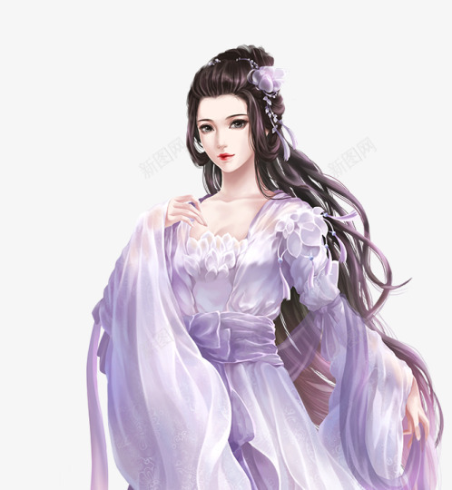 白衣女540png免抠素材_88icon https://88icon.com 白衣