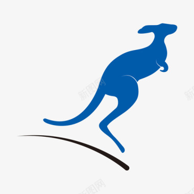 袋鼠logo公路袋鼠图标