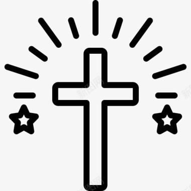 十字架十字架信仰圣经图标