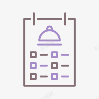 点餐服务点餐送餐93线颜色图标