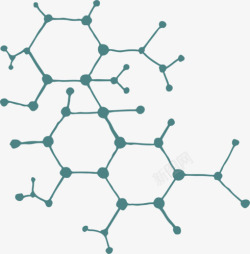 多肽分子分子链素材