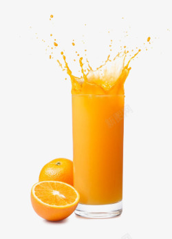 橙汁橙果汁饮料素材