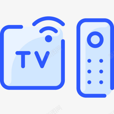 蓝色厨具智能电视互联网技术28蓝色图标