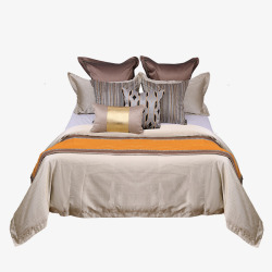 新古典样板房间床上用品新装饰主义软装床品主卧室内陈素材