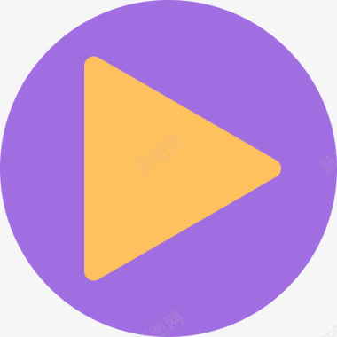 视频紫黄图标