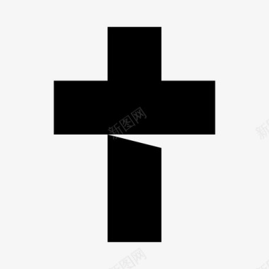 十字架基督教思想社会意识形态图标