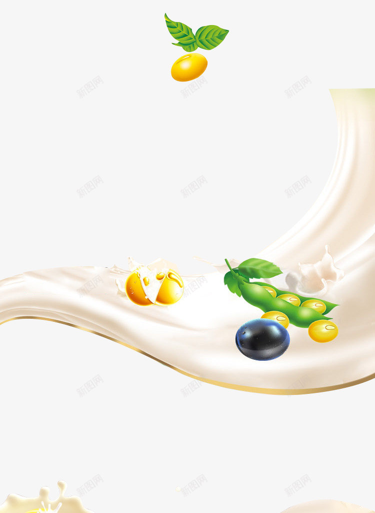 黄豆牛奶png免抠素材_88icon https://88icon.com 黄豆 牛奶