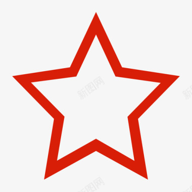 红色五角星图标