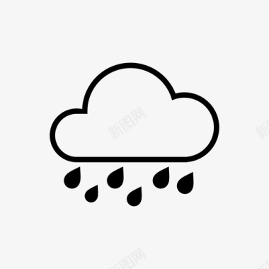 雨雨天气要素天气状况图标