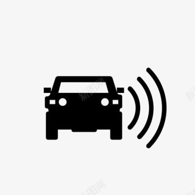 自主安全运输汽车传感器数据传感器自动驾驶图标