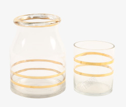 北欧轻奢透明玻璃花瓶摆件素材