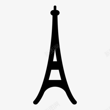 埃菲尔铁塔旅游巴黎图标
