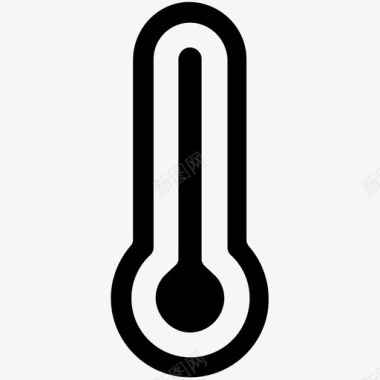 临床温度计临床热图标