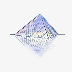 卢浮宫玻璃金字塔素材