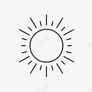 假日素材太阳假期阳光图标