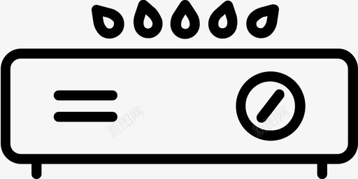 小名气燃烧器火煤气图标
