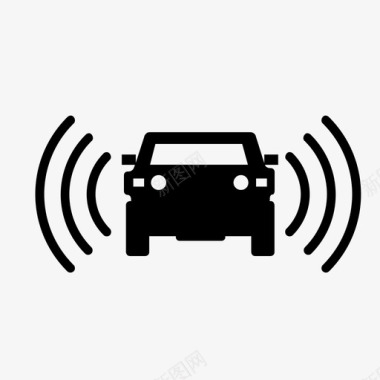 传感器汽车传感器数据传感器自动驾驶图标