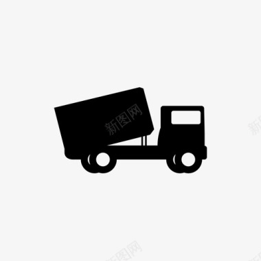自卸车自卸卡车大型图标