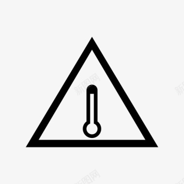 传输警示图标高温警告符号图标